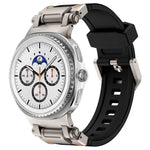 Bracelet de montre en silicone Explorer avec connecteur métallique, pour Samsung Galaxy Watch8 / Watch8 Classic