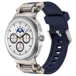 Bracelet de montre en silicone Explorer avec connecteur métallique, pour Samsung Galaxy Watch8 / Watch8 Classic