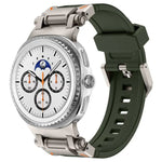 Bracelet de montre en silicone Explorer avec connecteur métallique, pour Samsung Galaxy Watch8 / Watch8 Classic