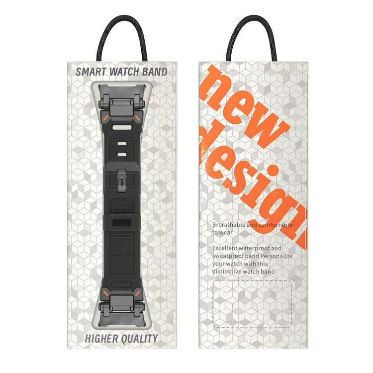Bracelet de montre en silicone Explorer avec connecteur métallique, pour Samsung Galaxy Watch8 / Watch8 Classic