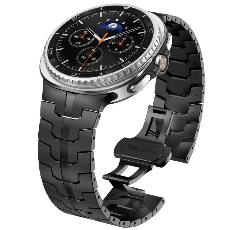 Bracelet de montre en acier inoxydable à boucle papillon, pour Samsung Galaxy Watch8 / Watch8 Classic