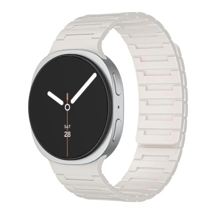 Bracelet de montre magnétique en silicone souple, pour Samsung Galaxy Watch8 / Watch8 Classic