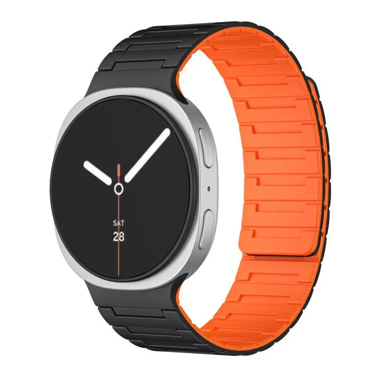 Bracelet de montre magnétique en silicone souple, pour Samsung Galaxy Watch8 / Watch8 Classic