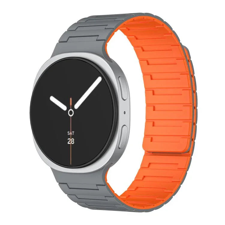 Bracelet de montre magnétique en silicone souple, pour Samsung Galaxy Watch8 / Watch8 Classic