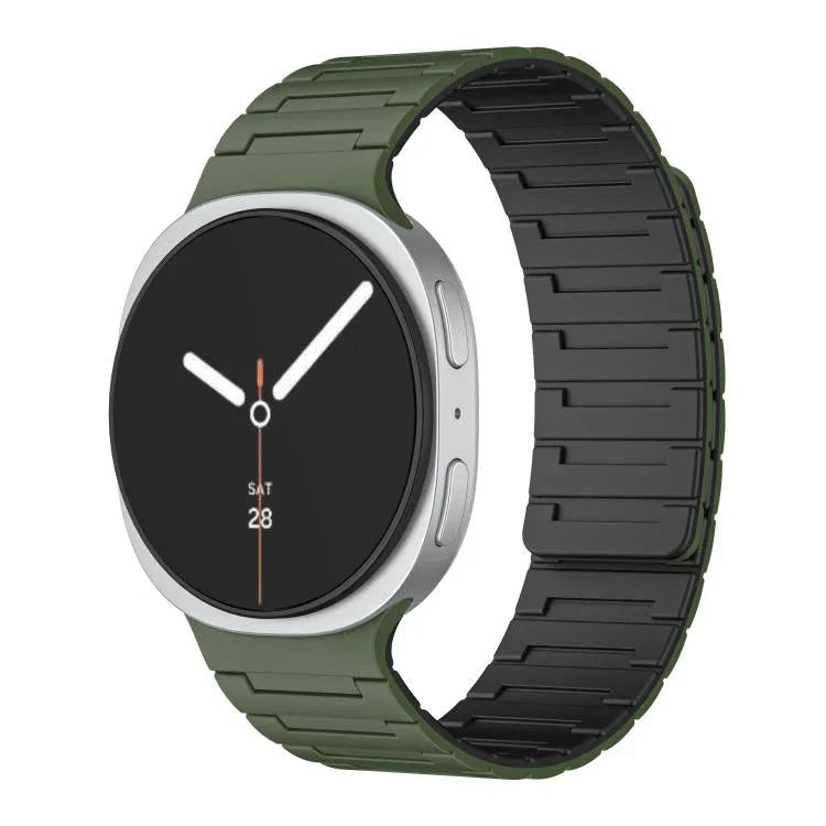 Bracelet de montre magnétique en silicone souple, pour Samsung Galaxy Watch8 / Watch8 Classic
