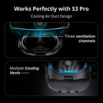 BOBOVR F3 Pour Meta Quest 3 Coussin de refroidissement de masque facial de remplacement Coussin facial pour casque VR, F3