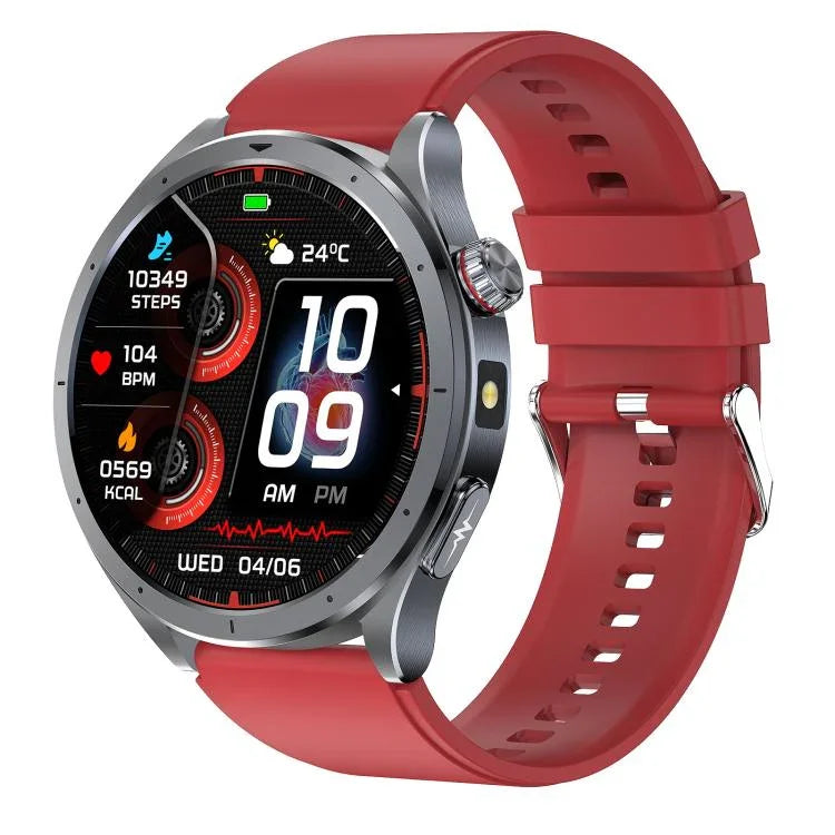 Montre connectée ET472 avec écran couleur 1,53 pouce, bracelet en silicone, compatible avec la technologie AI-GPT pour les questions et réponses intelligentes.