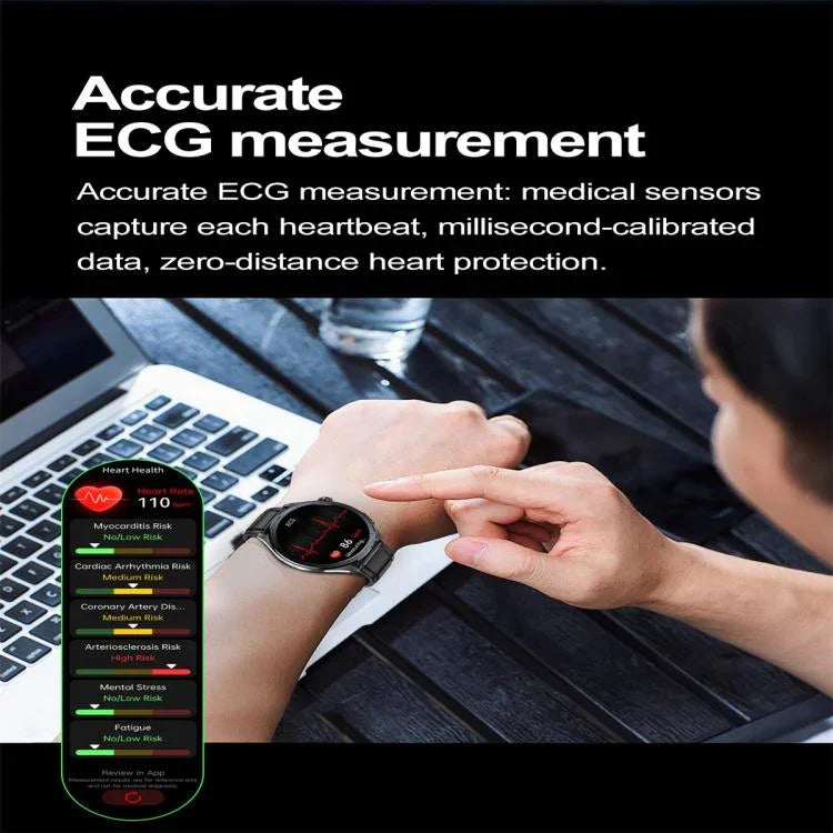 Montre connectée ET472 avec écran couleur 1,53 pouce, bracelet en silicone, compatible avec la technologie AI-GPT pour les questions et réponses intelligentes.