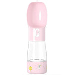 Tasse de voyage multifonctionnelle d'extérieur pour animaux, couleur unie, imprimée