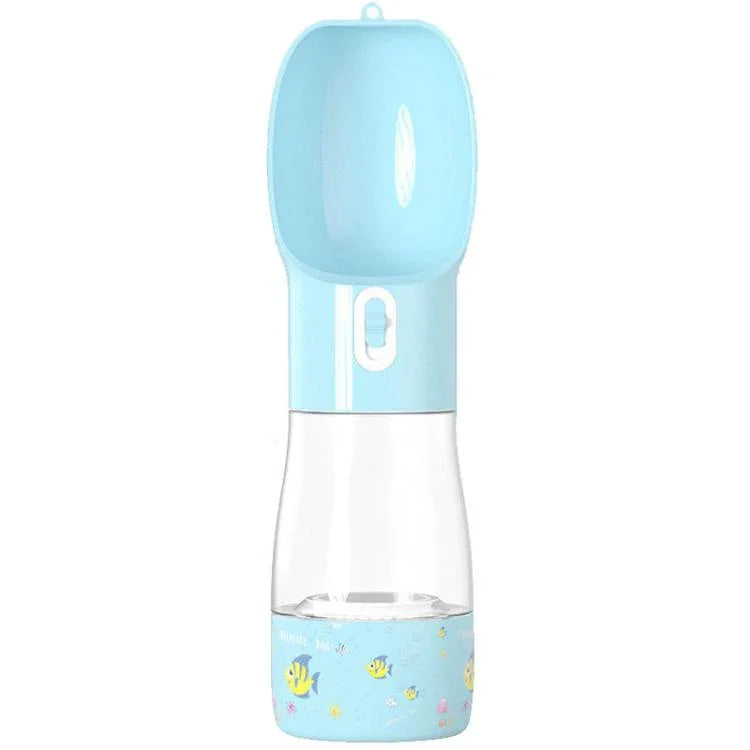Tasse de voyage multifonctionnelle d'extérieur pour animaux, couleur unie, imprimée