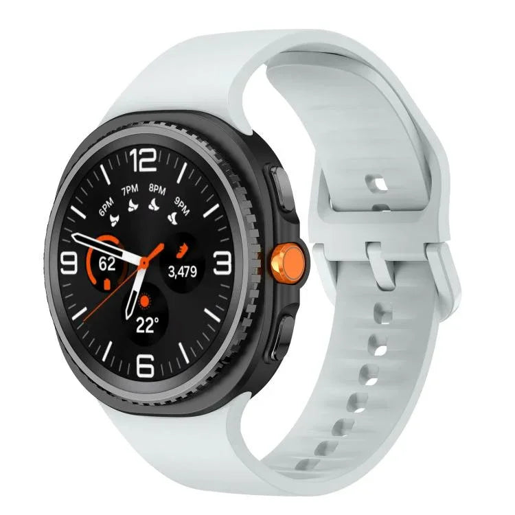 Flat Solid Color Silicone Watch Band, For Samsung Galaxy Watch8 / Watch8 Classic