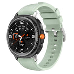 Silicone Hybrid Leather Skin Watch Band, For Samsung Galaxy Watch8 / Watch8 Classic