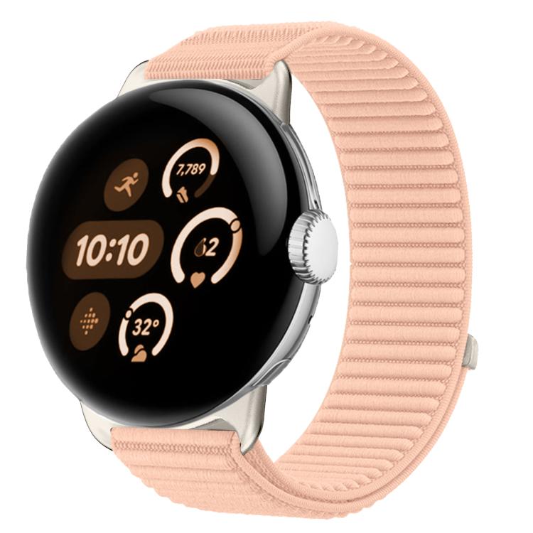 Bracelet de montre en nylon tressé à boucle et crochet avec interface métallique, pour Google Pixel Watch 4 / Watch 3 45 mm, pour Google Pixel Watch 4 / 3 / 2 / 1 41 mm