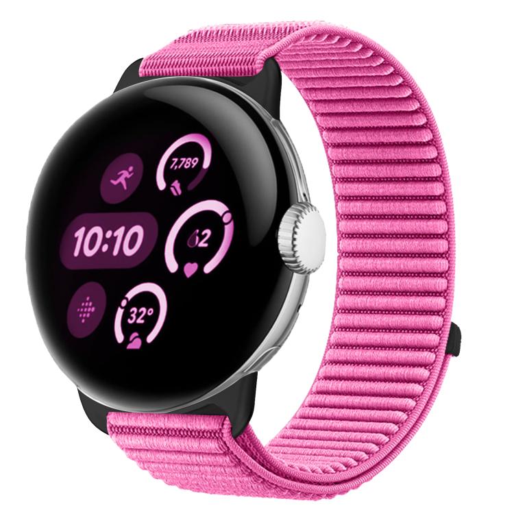 Bracelet de montre en nylon tressé à boucle et crochet avec interface métallique, pour Google Pixel Watch 4 / Watch 3 45 mm, pour Google Pixel Watch 4 / 3 / 2 / 1 41 mm