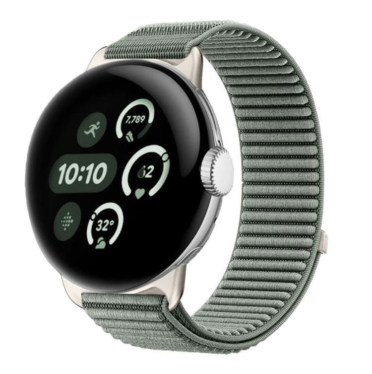 Bracelet de montre en nylon tressé à boucle et crochet avec interface métallique, pour Google Pixel Watch 4 / Watch 3 45 mm, pour Google Pixel Watch 4 / 3 / 2 / 1 41 mm