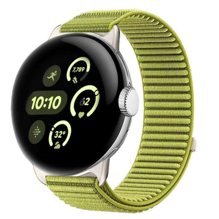 Bracelet de montre en nylon tressé à boucle et crochet avec interface métallique, pour Google Pixel Watch 4 / Watch 3 45 mm, pour Google Pixel Watch 4 / 3 / 2 / 1 41 mm