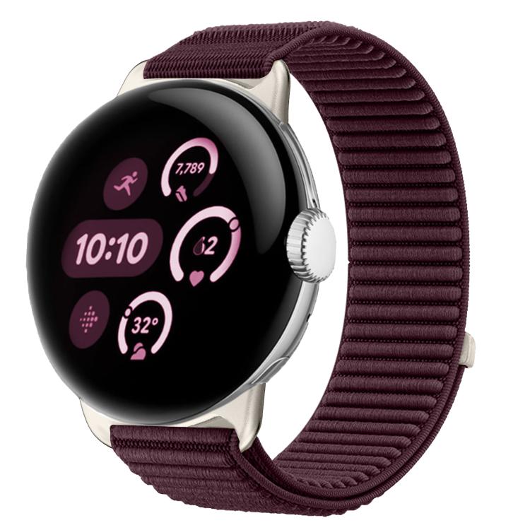 Bracelet de montre en nylon tressé à boucle et crochet avec interface métallique, pour Google Pixel Watch 4 / Watch 3 45 mm, pour Google Pixel Watch 4 / 3 / 2 / 1 41 mm