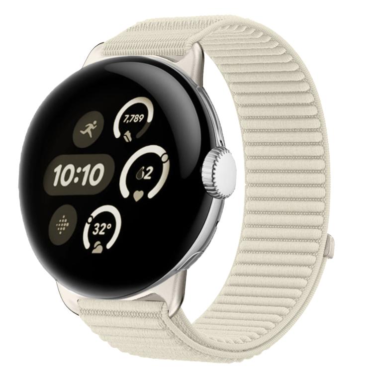 Bracelet de montre en nylon tressé à boucle et crochet avec interface métallique, pour Google Pixel Watch 4 / Watch 3 45 mm, pour Google Pixel Watch 4 / 3 / 2 / 1 41 mm