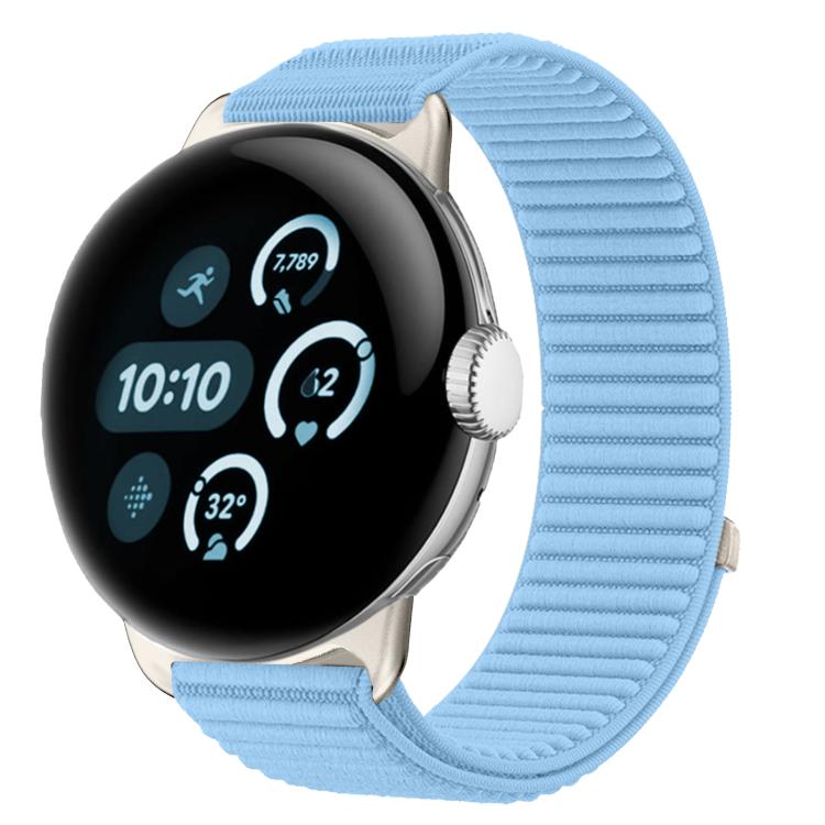Bracelet de montre en nylon tressé à boucle et crochet avec interface métallique, pour Google Pixel Watch 4 / Watch 3 45 mm, pour Google Pixel Watch 4 / 3 / 2 / 1 41 mm