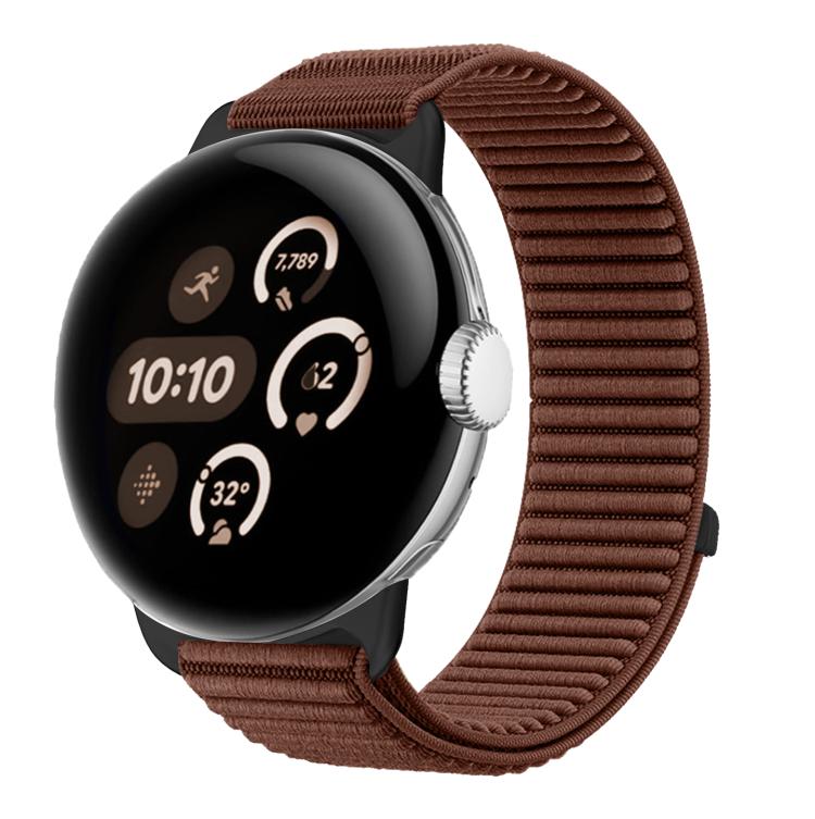 Bracelet de montre en nylon tressé à boucle et crochet avec interface métallique, pour Google Pixel Watch 4 / Watch 3 45 mm, pour Google Pixel Watch 4 / 3 / 2 / 1 41 mm