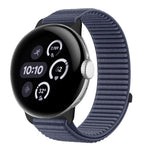 Bracelet de montre en nylon tressé à boucle et crochet avec interface métallique, pour Google Pixel Watch 4 / Watch 3 45 mm, pour Google Pixel Watch 4 / 3 / 2 / 1 41 mm