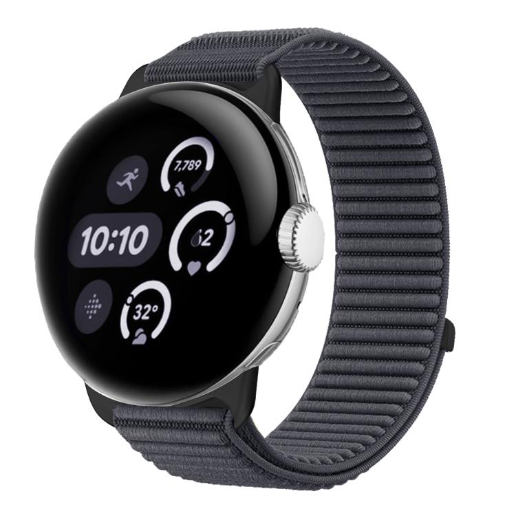 Bracelet de montre en nylon tressé à boucle et crochet avec interface métallique, pour Google Pixel Watch 4 / Watch 3 45 mm, pour Google Pixel Watch 4 / 3 / 2 / 1 41 mm