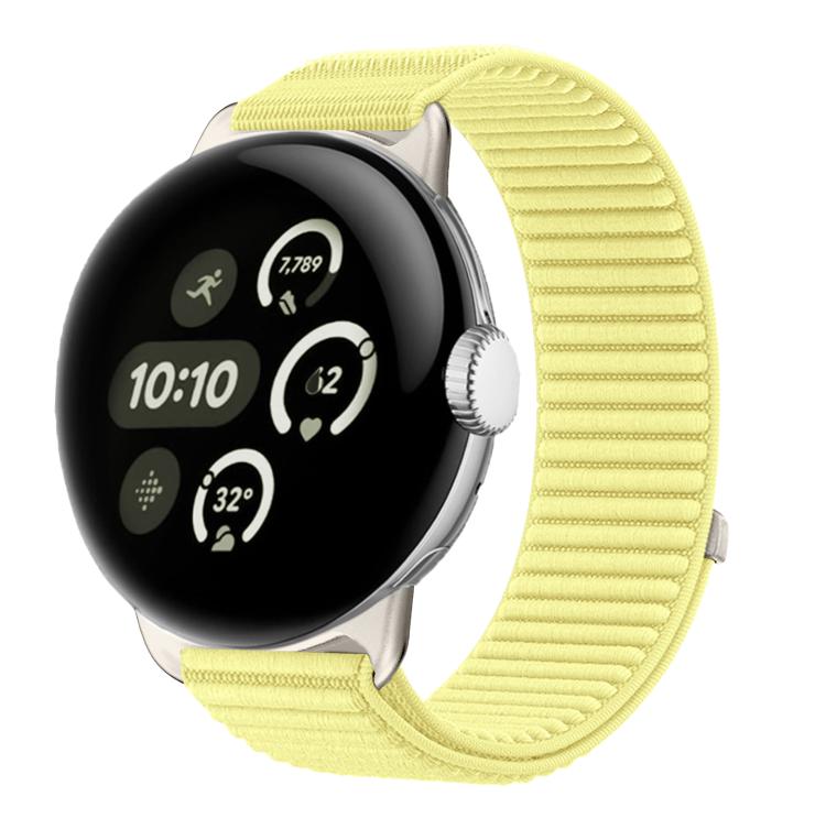 Bracelet de montre en nylon tressé à boucle et crochet avec interface métallique, pour Google Pixel Watch 4 / Watch 3 45 mm, pour Google Pixel Watch 4 / 3 / 2 / 1 41 mm
