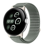 Bracelet de montre en nylon tressé à boucle et crochet avec interface métallique, pour Google Pixel Watch 4 / Watch 3 45 mm, pour Google Pixel Watch 4 / 3 / 2 / 1 41 mm