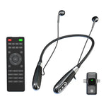 Casque de jeu avec microphone monté sur cou sans fil E8 avec carte son intégrée, E8