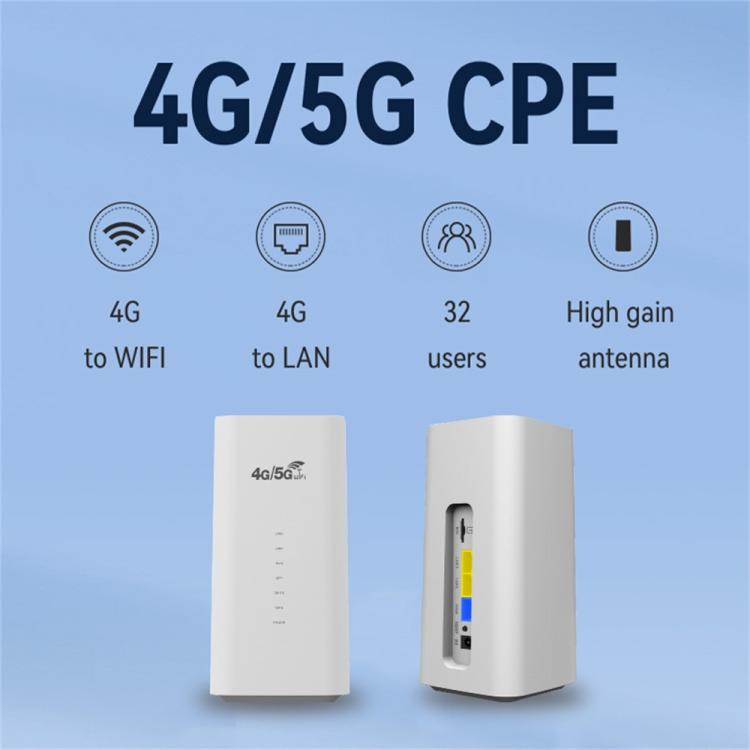 CPF101-E8 Routeur 4G LTE Point d'Accès Mobile WiFi Carte SIM Bureau à Domicile 3 Ports LAN Version Eurasienne, Prise US, Prise EU