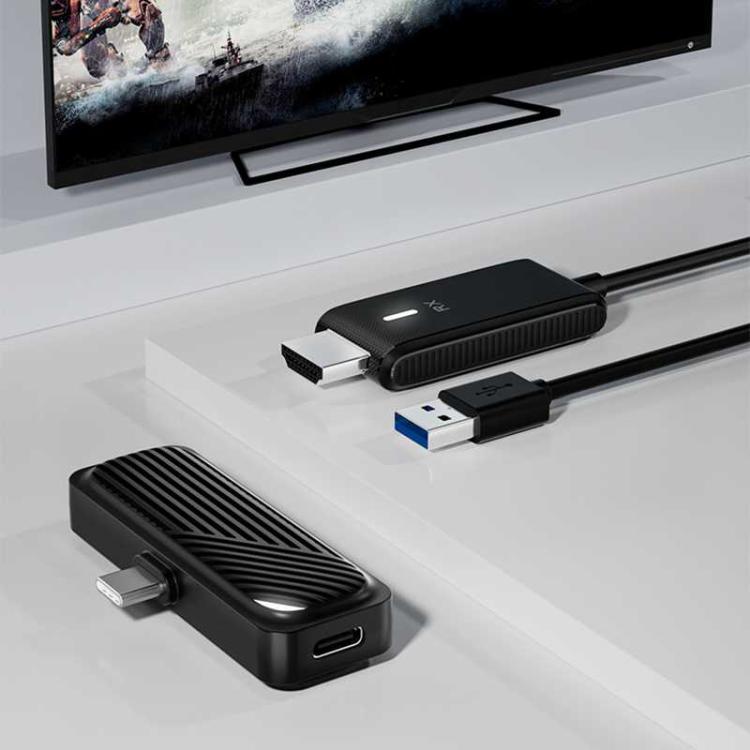 Émetteur et récepteur HDMI sans fil pour ordinateur portable/PC/TV/boîtier/projecteur