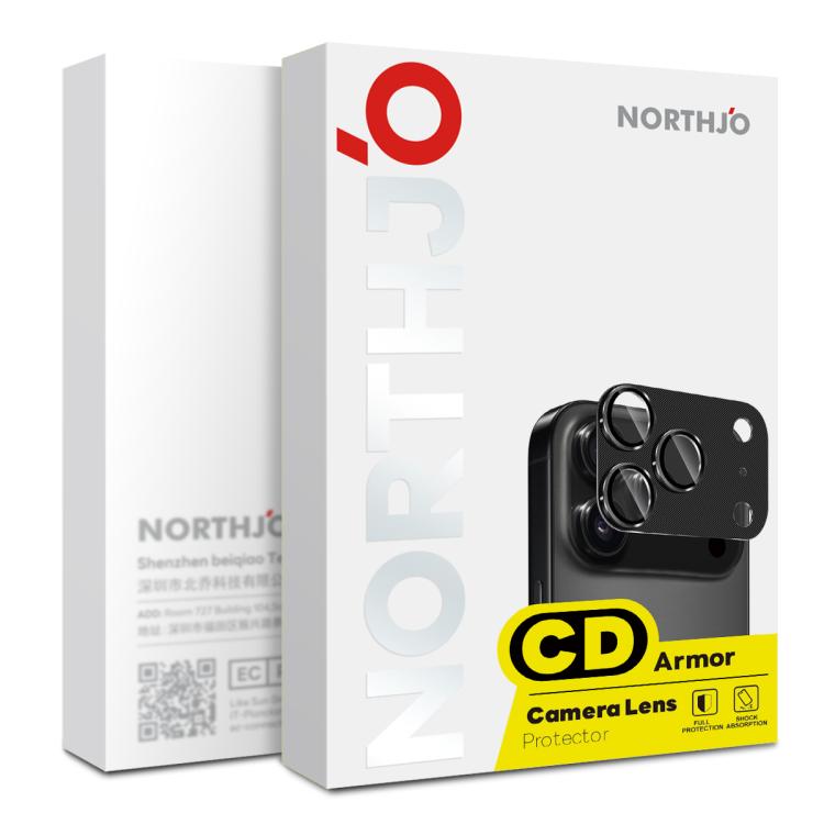 NORTHJO CD Protection d'objectif de caméra Vein en verre trempé, film de lentille arrière, pour iPhone 17 Pro Max, pour iPhone 17 Pro