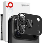 NORTHJO Protecteur d'objectif d'appareil photo mat en métal, film de protection d'objectif arrière en verre trempé, pour iPhone 17 Pro Max, pour iPhone 17 Pro