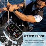 Bracelet de montre en silicone bicolore à texture pneu, compatible avec Apple Watch 46 mm / 49 mm / 45 mm / 44 mm et Apple Watch 42 mm / 41 mm / 40 mm / 38 mm.