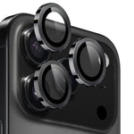 Protecteur d'objectif d'appareil photo NORTHJO Film en verre trempé avec anneau métallique CD, pour iPhone 17 Pro / 17 Pro Max