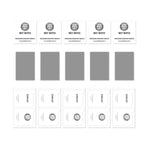 5pcs ENKAY Film de protection en verre trempé épais haute teneur en aluminium-silicium, sans bord blanc, Pour iPhone 17 Pro Max, Pour iPhone 17 Pro, Pour iPhone 17, Pour iPhone Air
