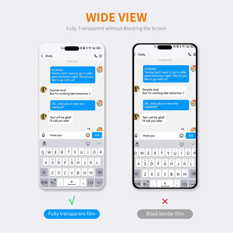 2 pièces Film en Verre Trempé ENKAY Épaissi sans Bord Blanc 9H Grand Arc de Cercle en Aluminium-Silicium, Pour iPhone 17 Pro Max, Pour iPhone 17 Pro, Pour iPhone 17, Pour iPhone Air