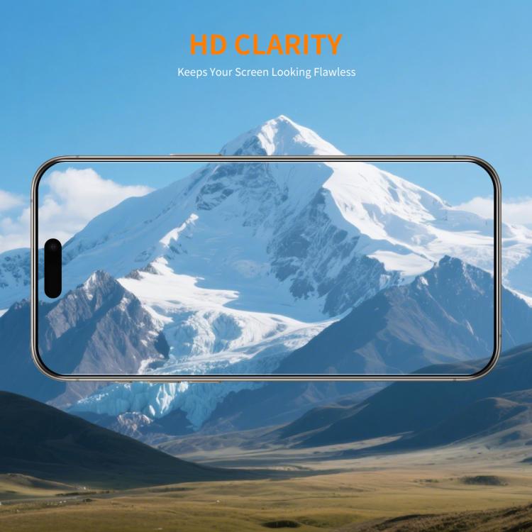 2 pièces Film en Verre Trempé ENKAY Épaissi sans Bord Blanc 9H Grand Arc de Cercle en Aluminium-Silicium, Pour iPhone 17 Pro Max, Pour iPhone 17 Pro, Pour iPhone 17, Pour iPhone Air