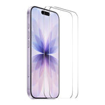 2 pièces Film en Verre Trempé ENKAY Épaissi sans Bord Blanc 9H Grand Arc de Cercle en Aluminium-Silicium, Pour iPhone 17 Pro Max, Pour iPhone 17 Pro, Pour iPhone 17, Pour iPhone Air