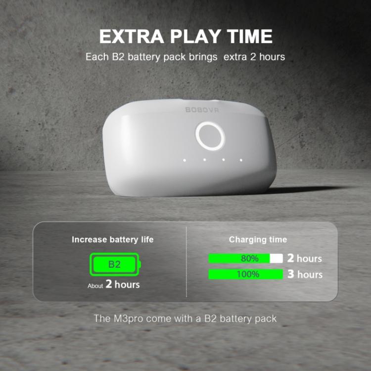 BOBOVR M3 Pro Pour Meta Quest 3S / 3 Sangle de tête VR avec batterie 5200mAh, M3 Pro