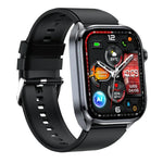 Montre connectée ET572 avec écran couleur 2 pouces, bracelet en silicone, compatible avec le suivi de santé et l'ECG