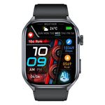 Montre connectée ET572 avec écran couleur 2 pouces, bracelet en silicone, compatible avec le suivi de santé et l'ECG