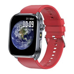 Montre connectée ET572 avec écran couleur 2 pouces, bracelet en silicone, compatible avec le suivi de santé et l'ECG