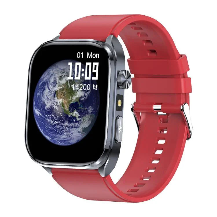 Montre connectée ET572 avec écran couleur 2 pouces, bracelet en silicone, compatible avec le suivi de santé et l'ECG