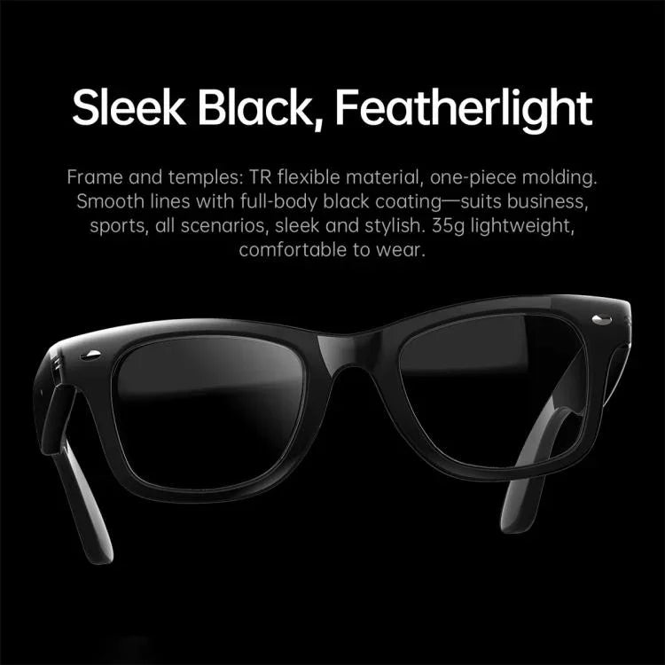 Lunettes intelligentes W300, avec détection des ultraviolets UV, traduction intelligente par IA et appels Bluetooth