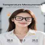 Lunettes intelligentes W300, avec détection des ultraviolets UV, traduction intelligente par IA et appels Bluetooth