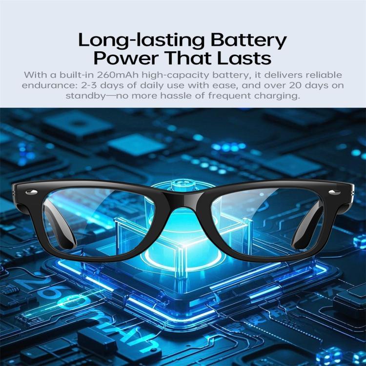 Lunettes intelligentes W300, avec détection des ultraviolets UV, traduction intelligente par IA et appels Bluetooth