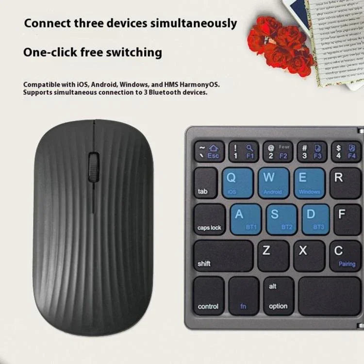 Ensemble clavier et souris sans fil pliable B089