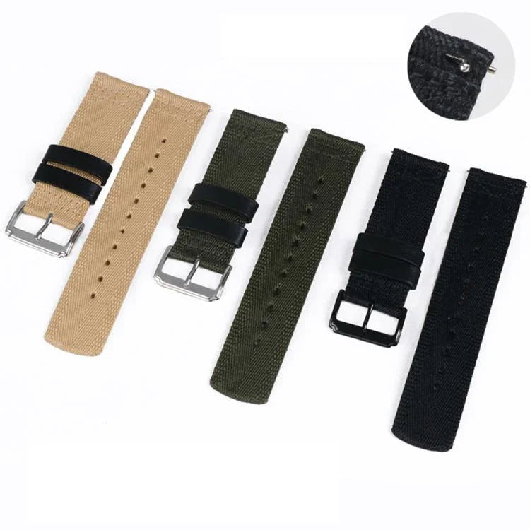 Bracelet de montre en nylon tissé et toile avec boucle à dégagement rapide, compatible avec Apple Watch 46 mm / 49 mm / 45 mm / 44 mm et Apple Watch 42 mm / 41 mm / 40 mm / 38 mm.