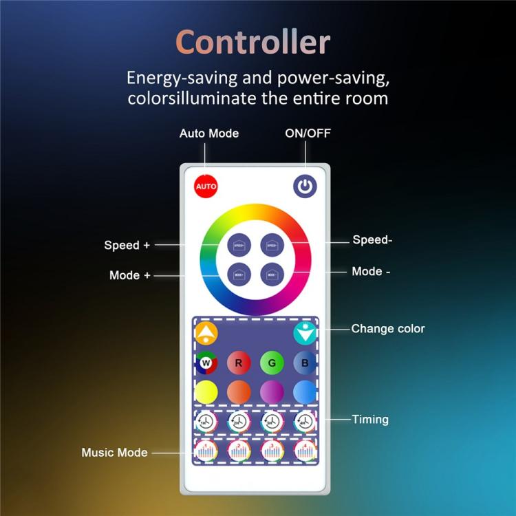 Guirlande lumineuse intelligente WiFi RVB IC étanche IP65 S14 12M 20 ampoules avec application et télécommande Bluetooth